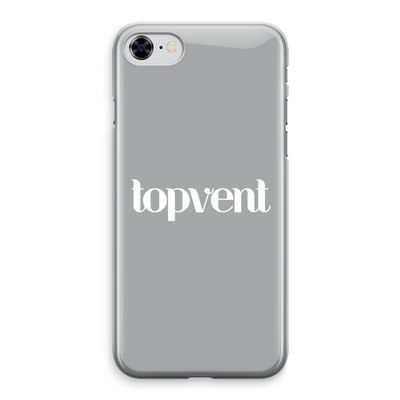 Topvent Grijs Wit: iPhone 8 Transparant Hoesje