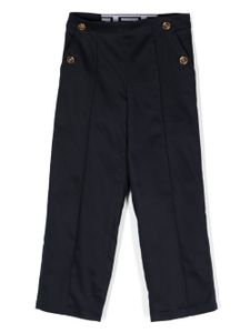 Versace Kids pantalon droit Medusa Head - Bleu