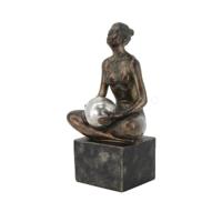 Decoratieve figuren DKD Home Decor Koper Gymnast 14 x 11,5 x 25,5 cm