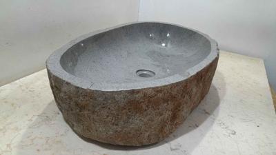 Riviersteen waskom RXXL231128, 71x40x15 cm
