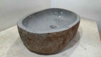 Riviersteen waskom RXXL231128, 71x40x15 cm