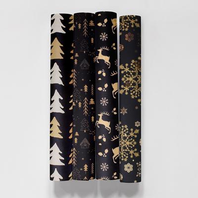 Kerstpapier shining x-mas 150x70 cm