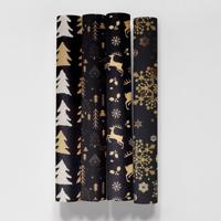 Kerstpapier shining x-mas 150x70 cm