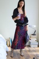 Lang jurk cardigan - BROWN - M Lang jurk cardigan - BROWN - M