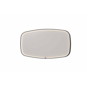 INK SP31 spiegel - 160x4x80cm contour in stalen kader incl dir LED - verwarming - color changing - dimbaar en schakelaar - mat zwart 8409880