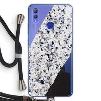 Gespikkelde marmer: Honor Note 10 Transparant Hoesje met koord