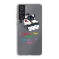 Smile: Samsung Galaxy S21 FE Transparant Hoesje