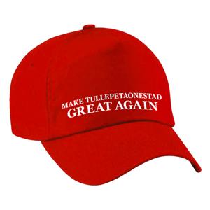 Carnaval verkleed pet - rood - Make Tullepetaonestad Great Again - Roosendaal - volwassenen
