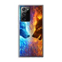 Fire & Ice: Samsung Galaxy Note 20 Ultra / Note 20 Ultra 5G Transparant Hoesje