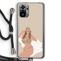 One of a kind: Xiaomi Redmi Note 10S Transparant Hoesje met koord One of a kind: Xiaomi Redmi Note 10S Transparant Hoesje met koord