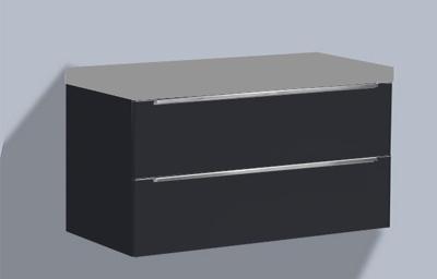 Onderkast Senza 100 Hoogglans Antraciet