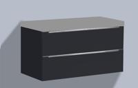 Onderkast Senza 100 Hoogglans Antraciet