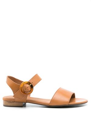 Sarah Chofakian sandales Sta Monica en cuir - Marron