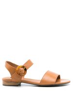 Sarah Chofakian sandales Sta Monica en cuir - Marron