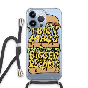 Big Macs Bigger Dreams: iPhone 13 Pro Transparant Hoesje met koord