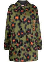 Kenzo imperméable court à fleurs - Vert