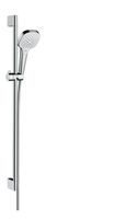 Hansgrohe Croma Select E Vario glijstangset met Croma Select E Vario handdouche 90cm met Isiflex`B doucheslang 160cm wit/chroom 26592400