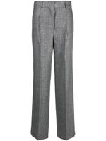 MSGM pantalon ample à fines rayures - Gris