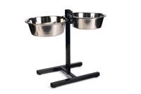 Beeztees Beeztees Hondenstand + 2 RVS bakken 28cm