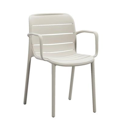 Leen Bakker - Stapelstoel Nice - /zand - Kunststof - Beige - 54x57x80 Cm