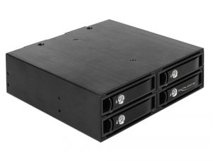 5.25″ Mobile Rack for 4 x 2.5″ SATA / SAS HDD / SSD 12 Gb/s Wisselframe