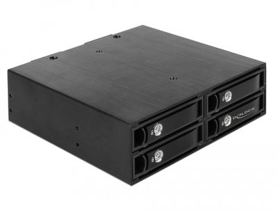 5.25″ Mobile Rack for 4 x 2.5″ SATA / SAS HDD / SSD 12 Gb/s Wisselframe