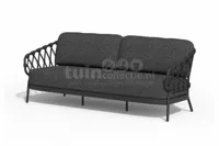 Tierra Outdoor Loungebank Natal 3-zit Charcoal
