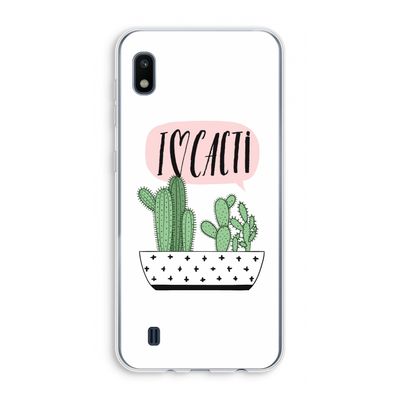 I love cacti: Samsung Galaxy A10 Transparant Hoesje