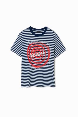 T-shirt spiraal met logo - BLUE - XXL