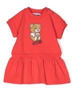 Moschino Kids robe Teddy Bear en coton - Rouge