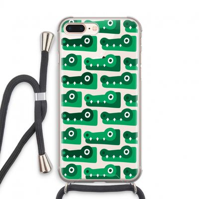 Crocs: iPhone 8 Plus Transparant Hoesje met koord