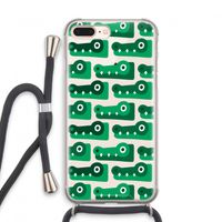 Crocs: iPhone 8 Plus Transparant Hoesje met koord