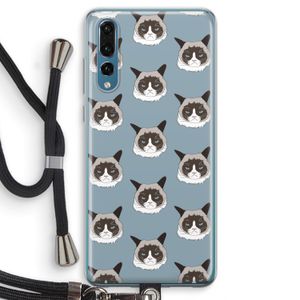 It's a Purrr Case: Huawei P20 Pro Transparant Hoesje met koord