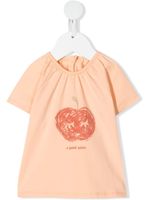 Knot t-shirt à pomme imprimée - Orange - thumbnail