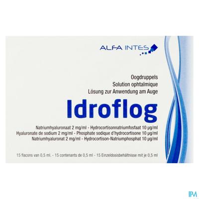 Idroflog Oogdruppels Fl 15x0,5ml