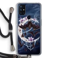 Vleermuizen Maan: OnePlus Nord N10 5G Transparant Hoesje met koord