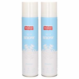 Sneeuwspray - 2x - bus 300 ml - spuitsneeuw - kunstsneeuw - nepsneeuw