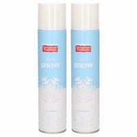 Sneeuwspray - 2x - bus 300 ml - spuitsneeuw - kunstsneeuw - nepsneeuw