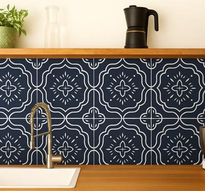 Tegelsticker nachtelijke geometrische mozaïek