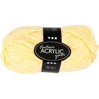 Creativ Company Acrylgaren, lichtgeel, 50gr, 80m