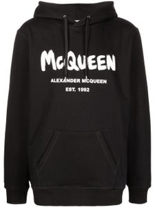 Alexander McQueen hoodie McQueen Graffiti - Noir