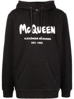 Alexander McQueen hoodie McQueen Graffiti - Noir