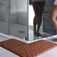 LushStep L-Vormige Badmat - Dikke, Antislip & Superzachte Mat - Voor Douche, Badkamer & Entree