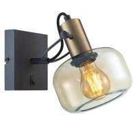Steinhauer WandlampGlaslic amber glas - 3864BR