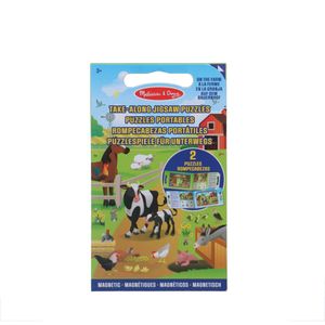 Melissa & Doug Magneetpuzzel Safari 2x 15 Stukjes