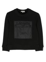 Lanvin Enfant sweat à logo embossé - Noir