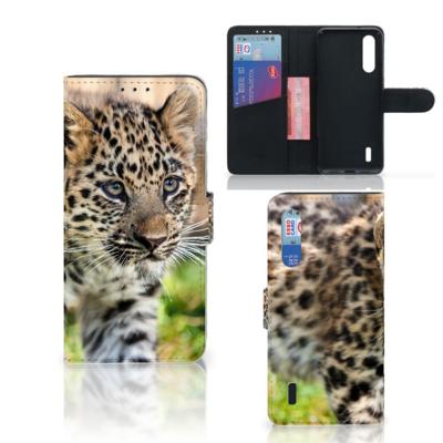Xiaomi Mi 9 Lite | Telefoonhoesje | Met pasjeshouder | Baby Luipaard