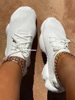 Neochrome Flyknit Breathable Lace-Up Sneakers - thumbnail