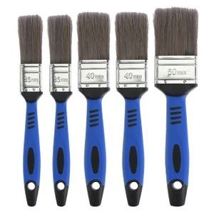 FX Tools Verfkwasten set - 5-delig - plat - 25-40-50 mm - kunststof