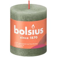 3 stuks - Bolsius - Stompkaars Fresh Olive 80/68 rustiek - thumbnail
